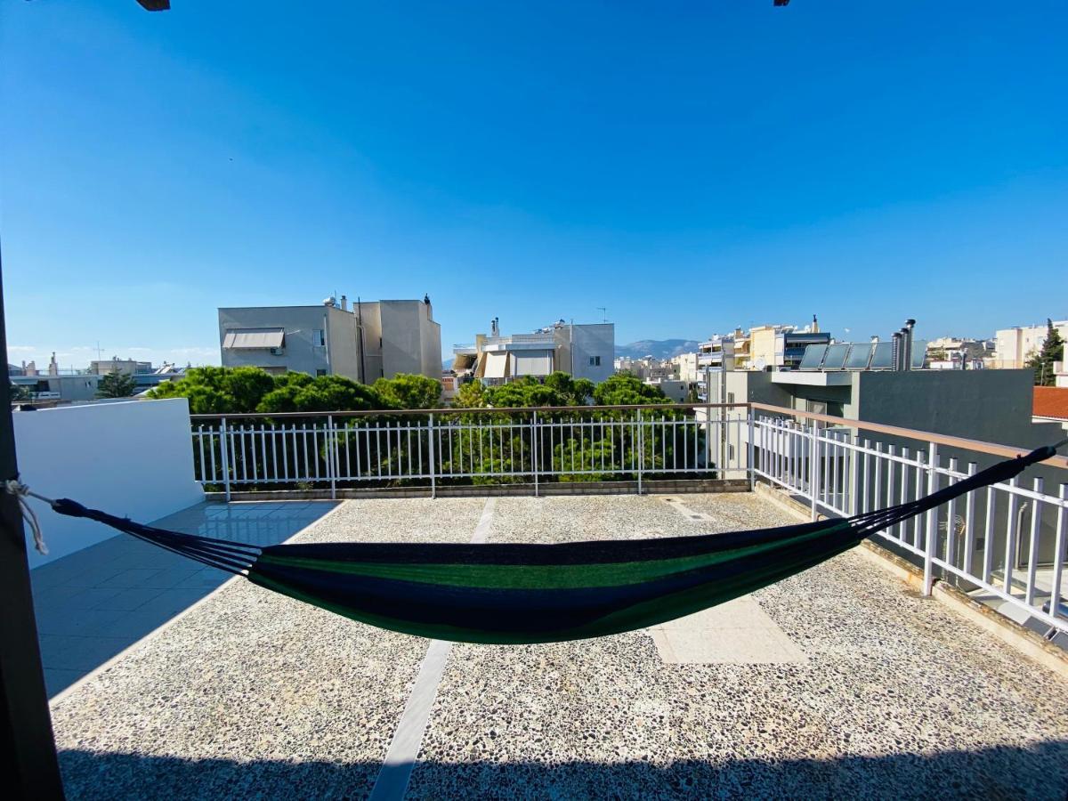地铁站旁,免费停车位,距机场15分钟车程,独享80平米露台和美景,星空帐篷,舒适淋浴,宽敞3间房3张双人床公寓 Atenas Exterior foto